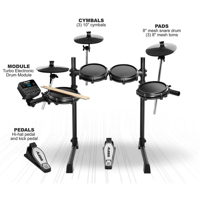 Alesis Turbo Mesh Kit 7-Piece Electronic Drum Set