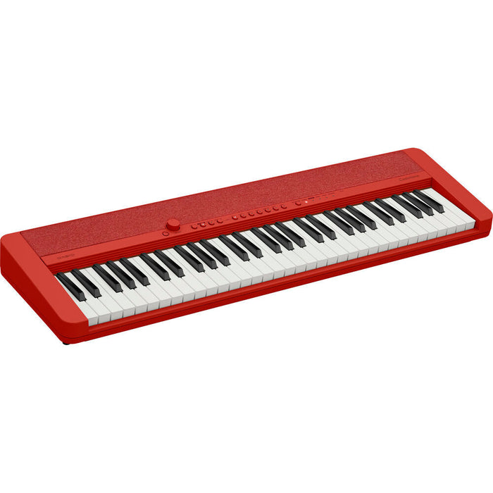 Casio Casiotone CT-S1RD 61-Key Portable Keyboard, Red