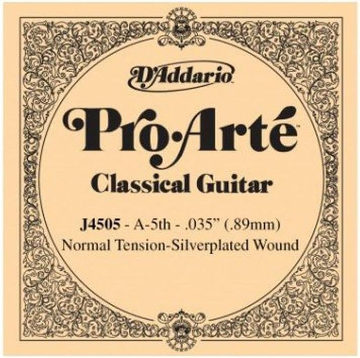 D'Addario J4505 Pro-Arte Nylon Classical Guitar Single String, Normal Tension, Fifth String