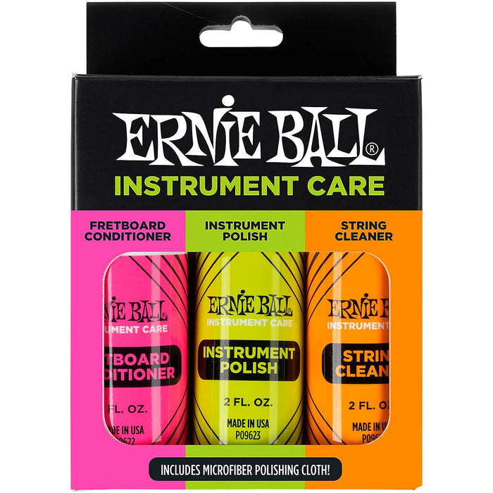 Ernie Ball P04225 Instrument Care Kit with Microfiber Cleaning Cloth