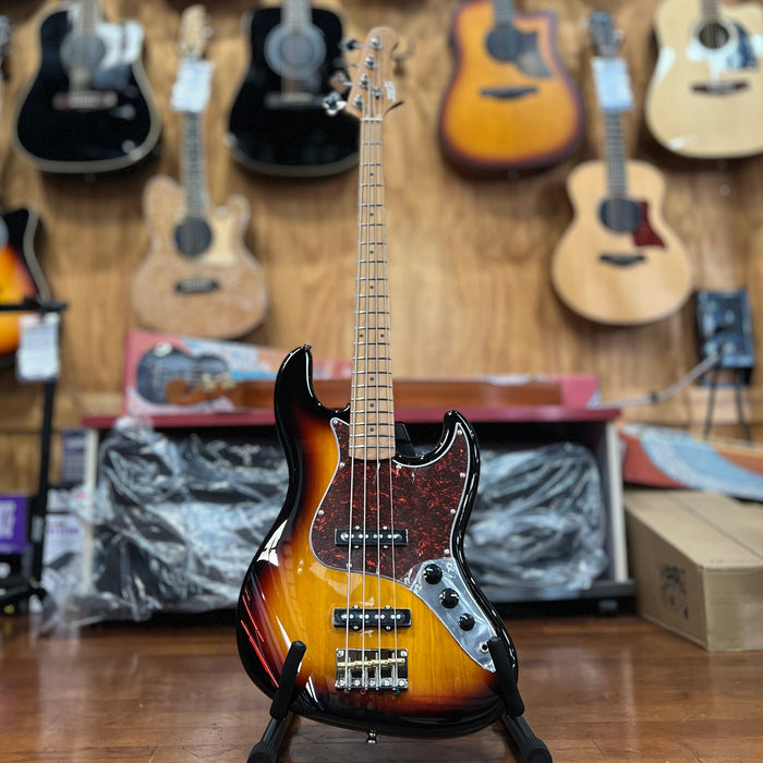 JET Guitars JJB-300 SB Jazz Style 4-string Electric Bass, Sunburst