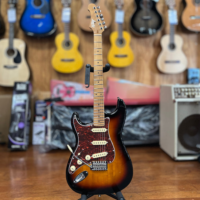 JET Guitars JS-300 SB LH Solidbody Strat-style - Sunburst Left Handed, Roasted Maple Neck