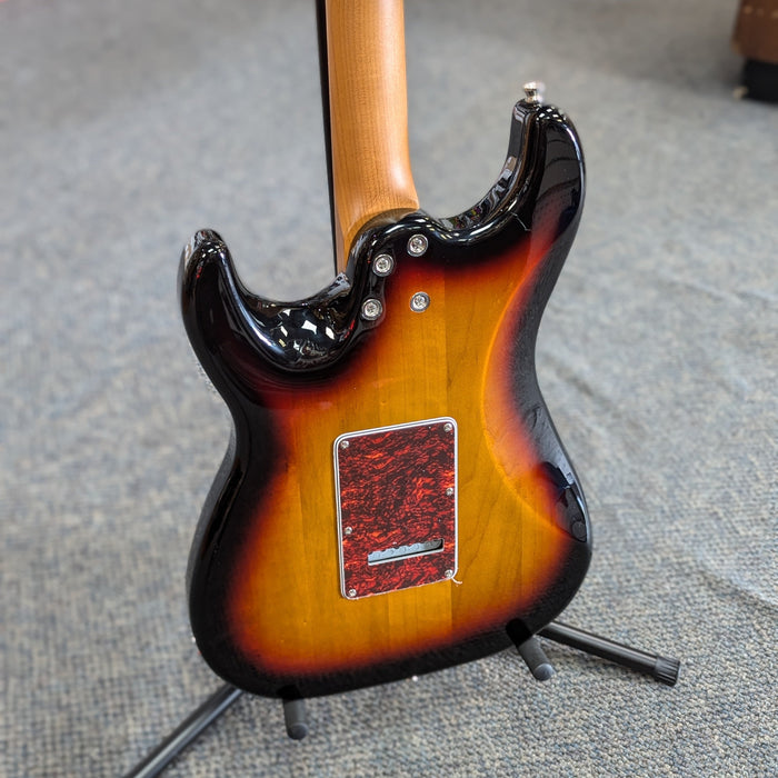 JET Guitars JS-400 SB Solidbody Strat-Style Guitar - Sunburst HSS, Roasted Maple Neck