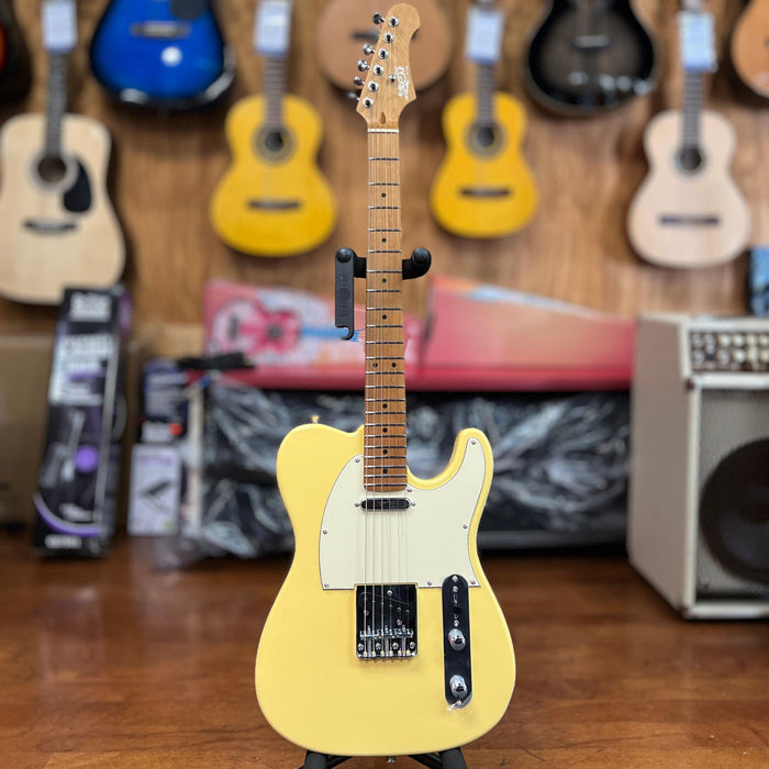 JET Guitars JT-300 BTS Solidbody Telecaster - Butterscotch Blonde, Roasted Maple Neck