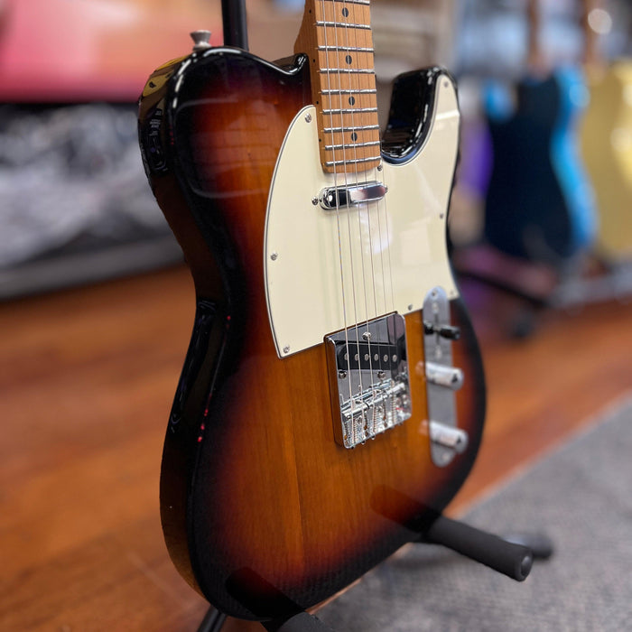 JET Guitars JT-300 SB Solidbody Tele-style Guitar - Sunburst, Roasted Maple Neck