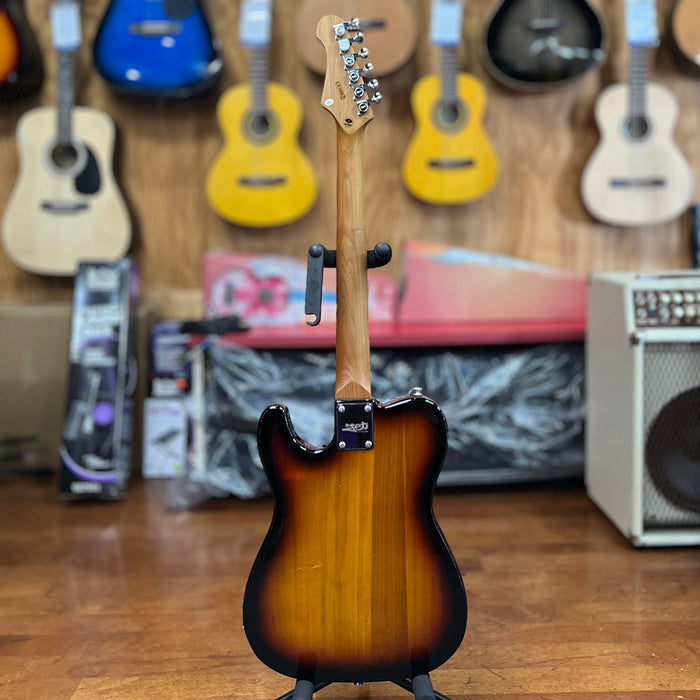 JET Guitars JT-300 SB Solidbody Tele-style Guitar - Sunburst, Roasted Maple Neck