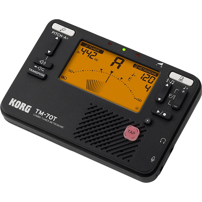 KORG TM-70 Tuner Metronome, Black