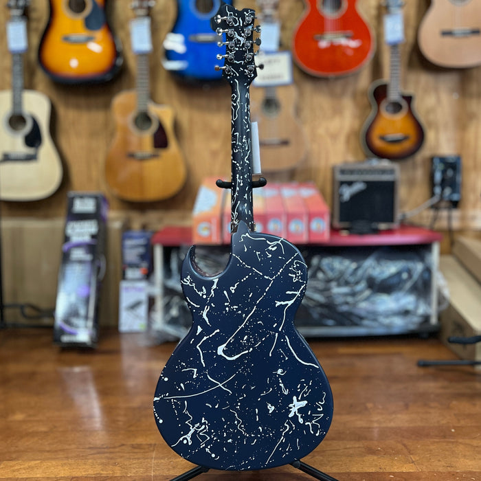 Luis Nunez LN-BQ-BGS Mexican Bajo Quinto, Blue Galaxy Splatter w/ Bag