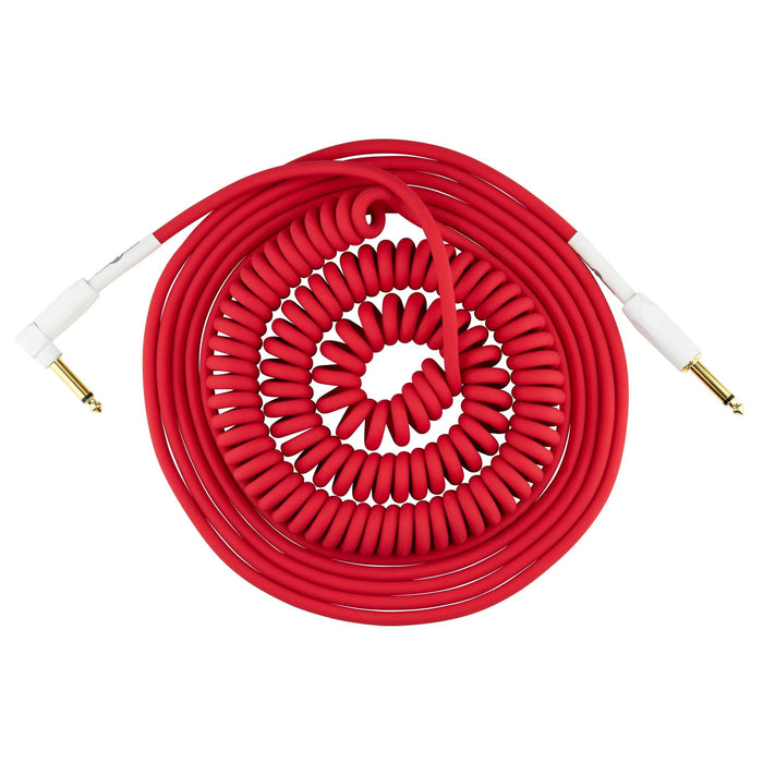 Pig Hog "Half Coil" Instrument Cable, 30 ft, Candy Apple Red