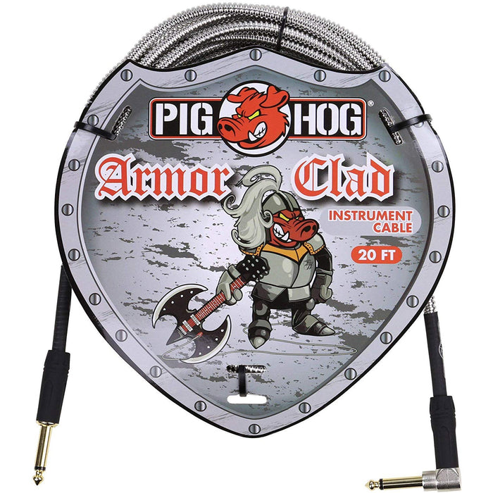 Pig Hog PHAC-20R "ARMOR CLAD" Instrument Cable, 20 Feet