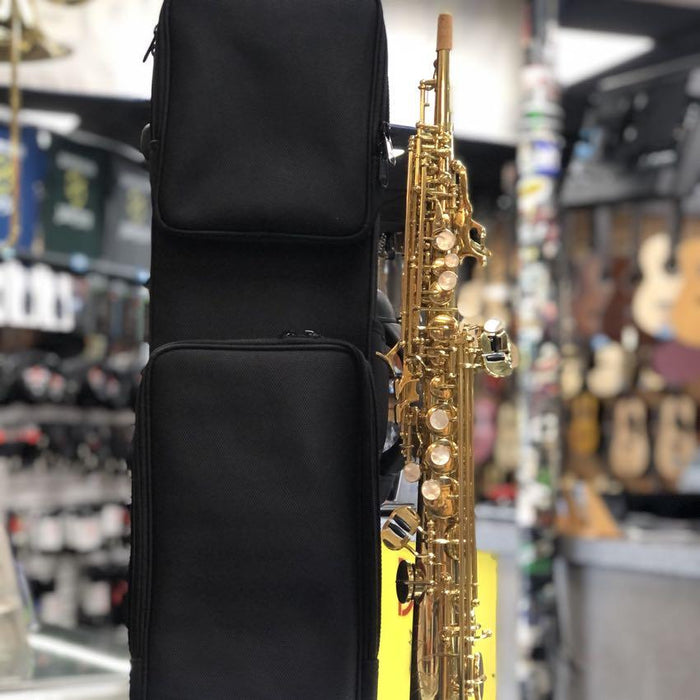 Strauss Super 70 Intermediate Soprano Saxophone Outfit, Gold Lacquer