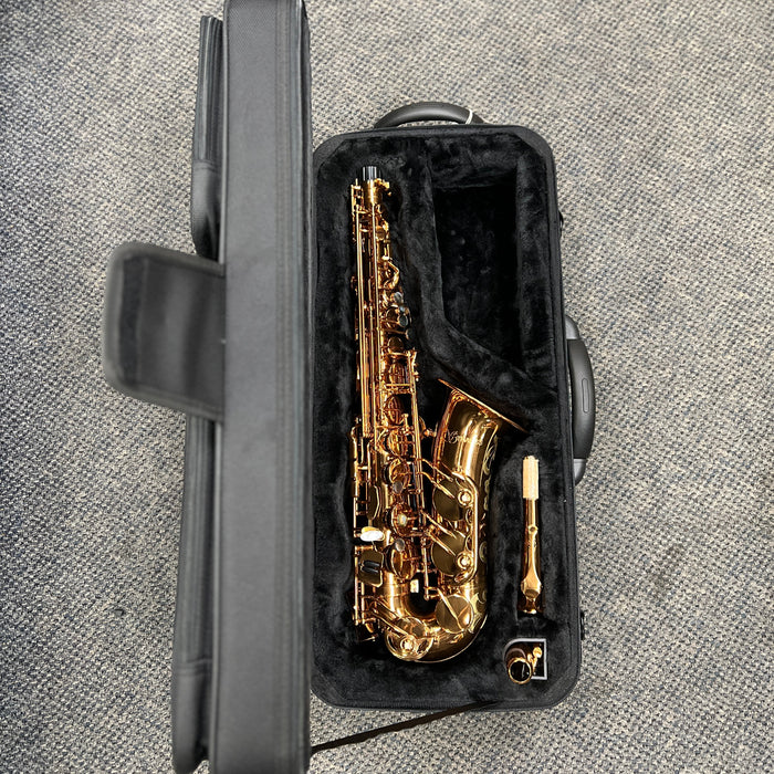 Strauss Super 70 Sovereign Intermediate Alto Saxophone Outfit, Hammered Copper Neck, Vintage Lacquer