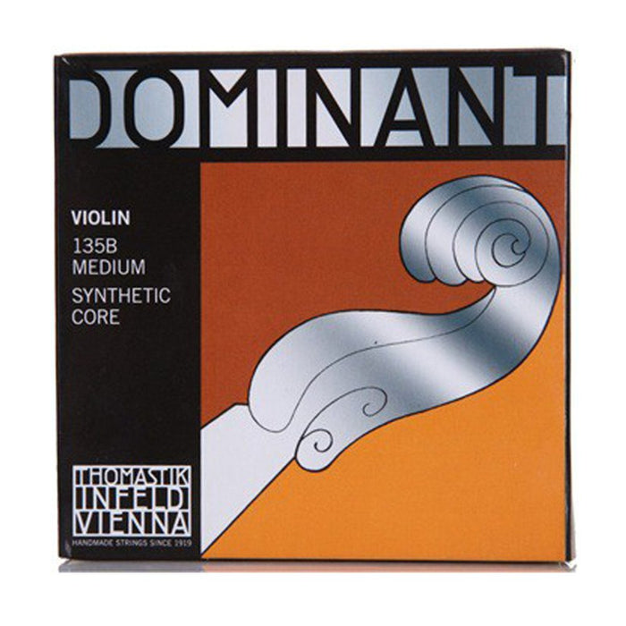 Thomastik Dominant 3/4 Size Violin String Set, Steel E String, Ball End 135B