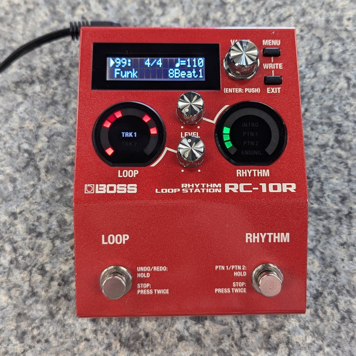 USED Boss RC-10R Rhythm Loop Station Pedal W/Power Adapter