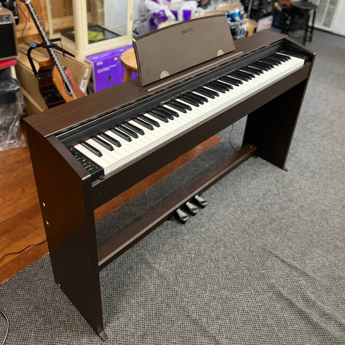 USED Casio Privia PX-770 BN Digital Upright Digital Piano, Brown