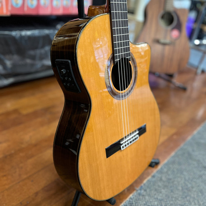 USED Cordoba C7-CE CD Classical Nylon Acoustic-Electric Guitar, Cedar