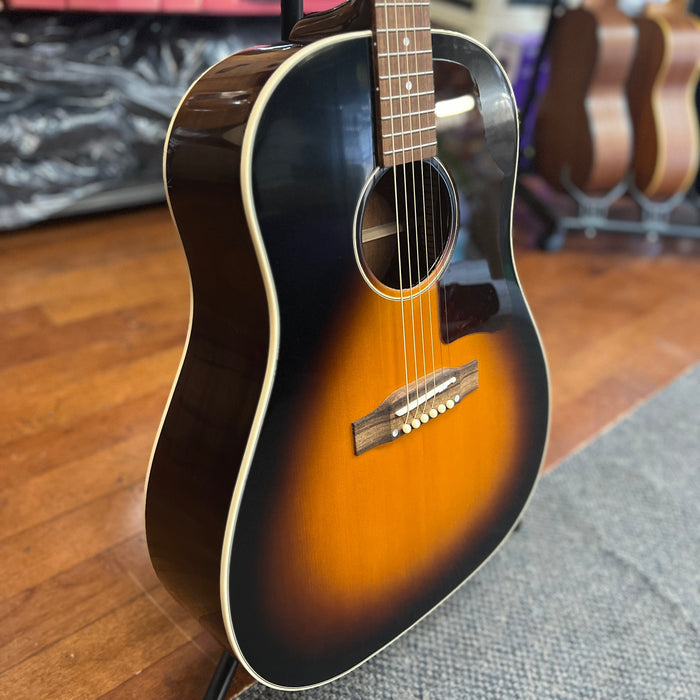 USED Epiphone Inspired By Gibson J-45 in Aged Vintage Sunburst Gloss Acoustic Guitar W/Case