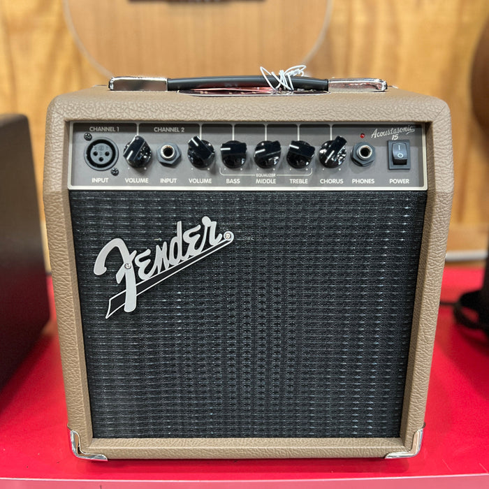 USED Fender Acoustasonic 15 - 15-watt 1x6" Acoustic Combo Amp