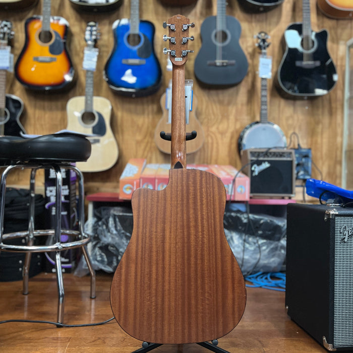 USED Fender CD-60SCE All-Mahogany Limited-Edition Acoustic-Electric Guitar, Satin Natural