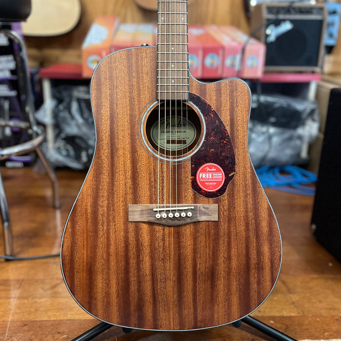 USED Fender CD-60SCE All-Mahogany Limited-Edition Acoustic-Electric Guitar, Satin Natural