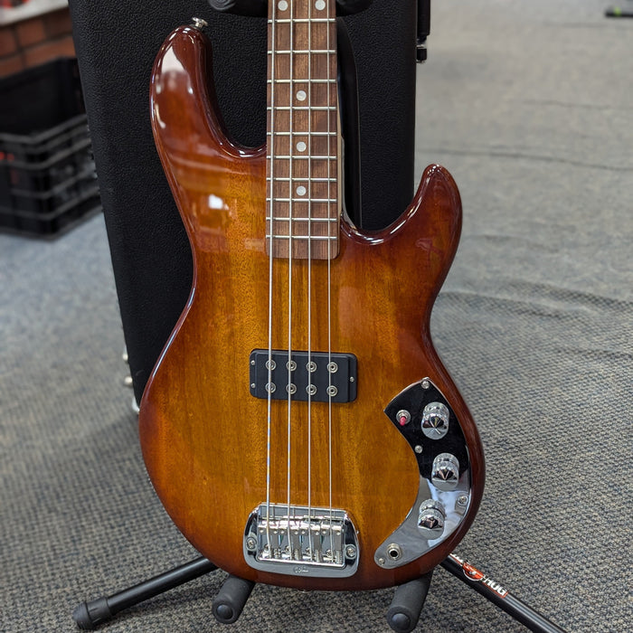 USED G&L CLF Research L-1000 USA 4-String Electric Bass, Tobacco Sunburst w/ Case