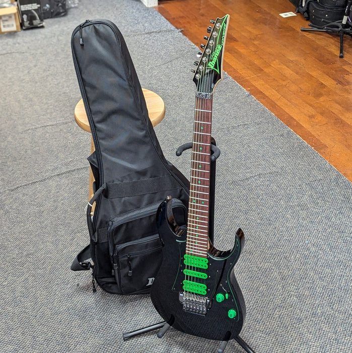 USED Ibanez Steve Vai Signature Premium Universe UV70P 7-string Electric Guitar - Black