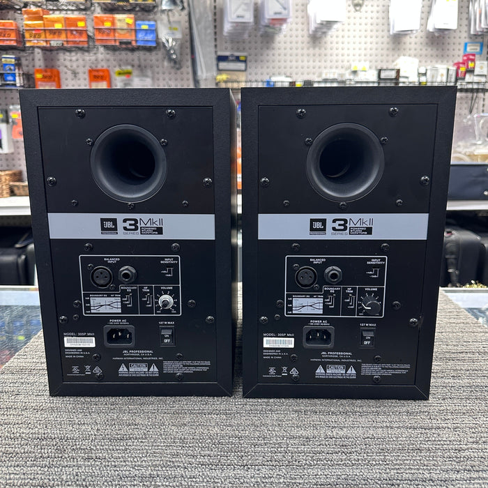 USED JBL 305p MKII Studio Monitor Speakers, PAIR