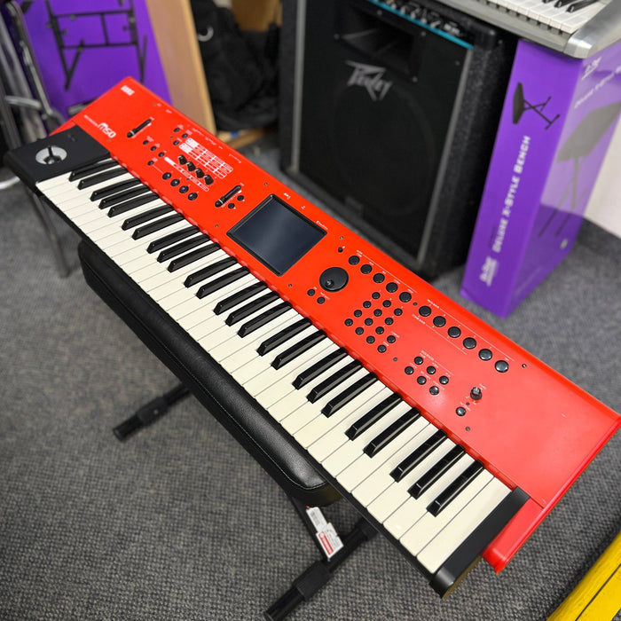 USED KORG M50-61 61-Key Compact Music Workstation RED Limited edition