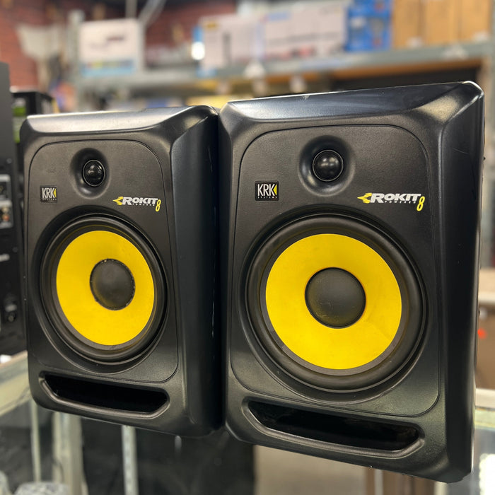 USED KRK Rokit 8 Studio Monitors ( PAIR)