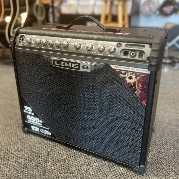 USED Line 6 Spider III 75w 1x12 Guitar Combo Amp