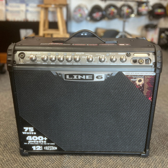 USED Line 6 Spider III 75w 1x12 Guitar Combo Amp