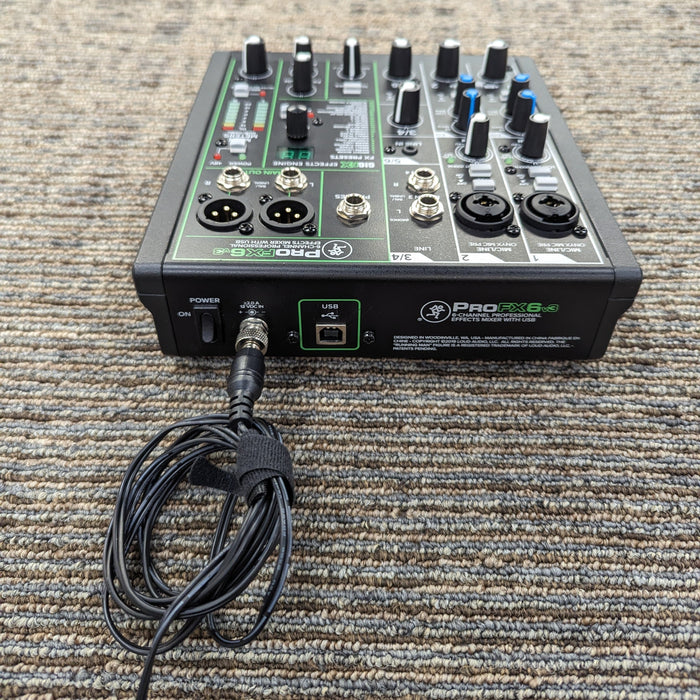 USED Mackie ProFX6v3 6-channel Mixer with USB and Effects