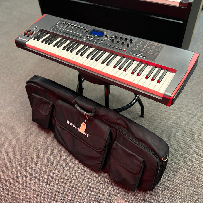 USED Novation Impulse 61 USB MIDI Keyboard Controller  w/ Bag