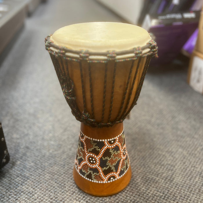 USED Painted Djembe 8" Made In Indonesia