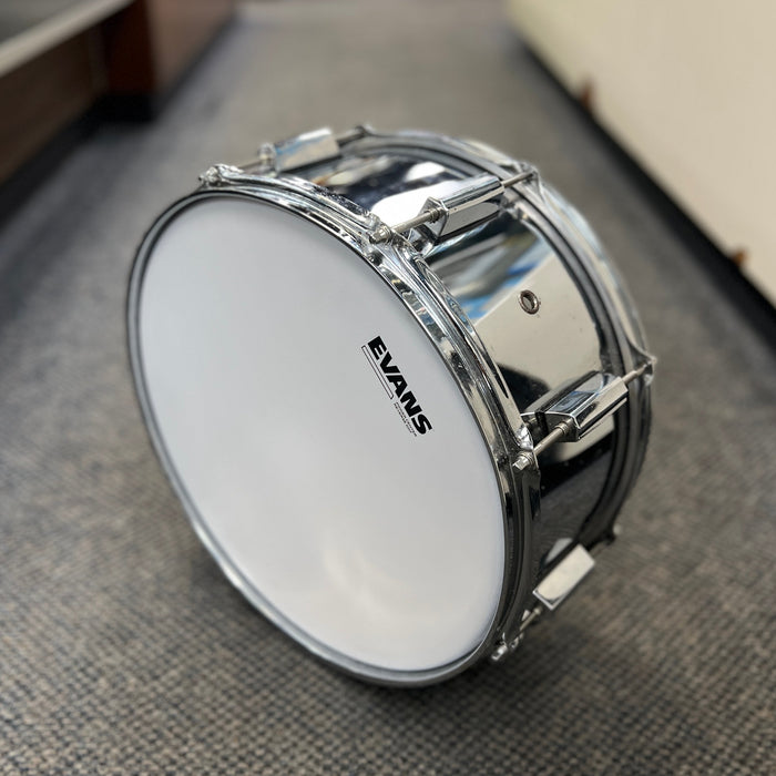 USED Pearl Steel Shell Snare Drum, 6.5"x14"