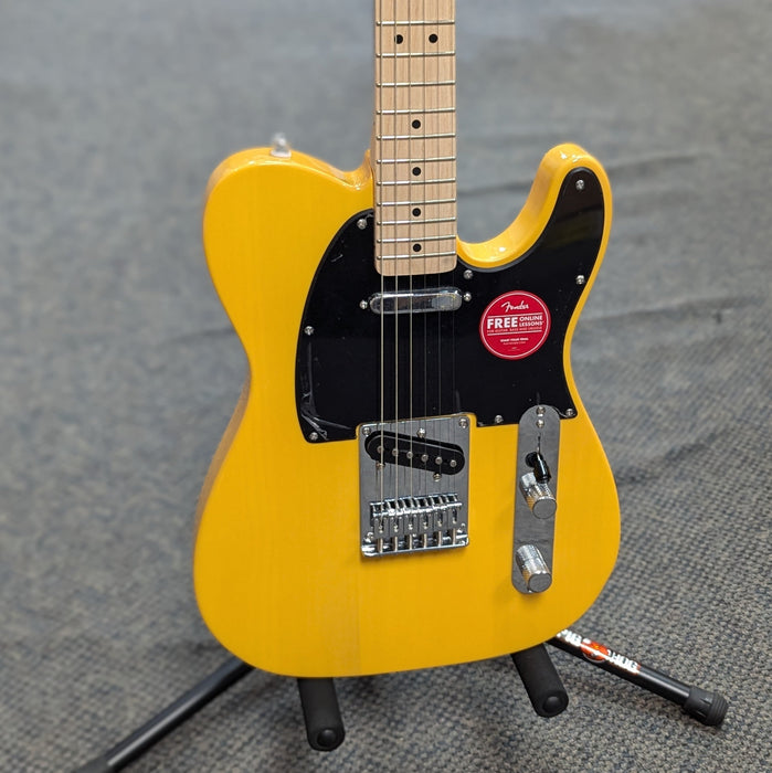 USED Squier Sonic Telecaster Maple Fingerboard Electric Guitar, Butterscotch Blonde