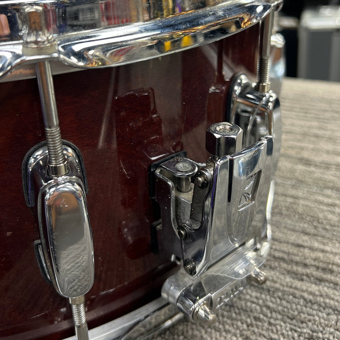 USED Tama Artwood Maple Snare Drum 14 x 6.5 in, Red Dakota