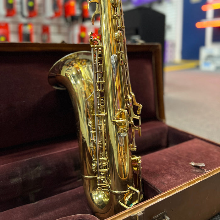 VINTAGE 1947-1949 Buescher 400 Top Hat & Cane Tenor Saxophone w/ Original Case