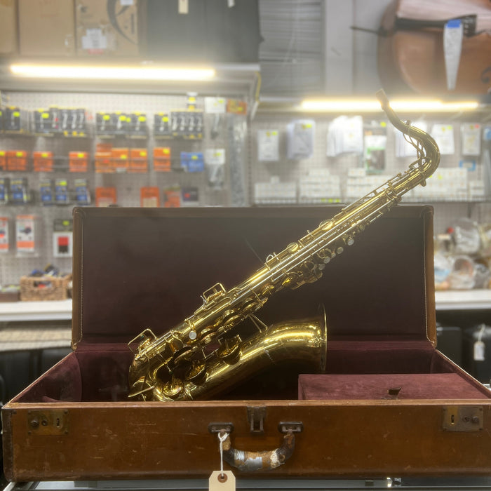 VINTAGE 1947-1949 Buescher 400 Top Hat & Cane Tenor Saxophone w/ Original Case