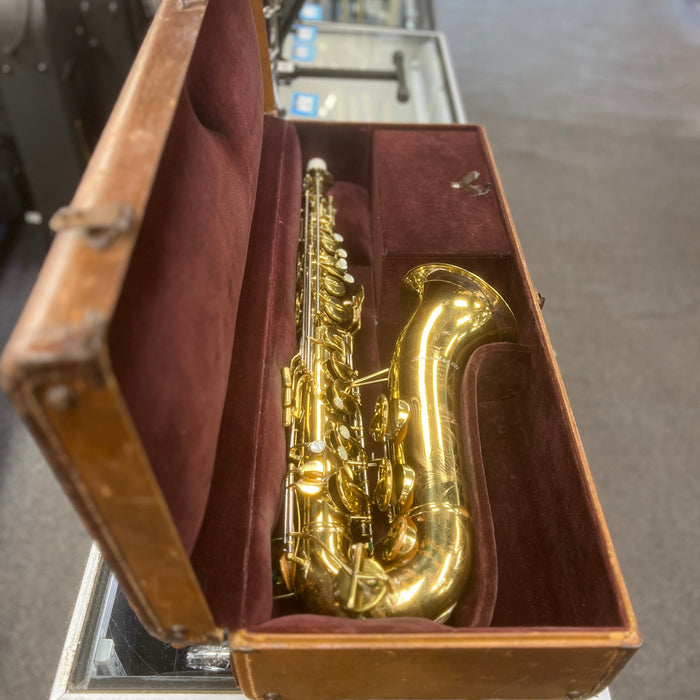 VINTAGE 1947-1949 Buescher 400 Top Hat & Cane Tenor Saxophone w/ Original Case