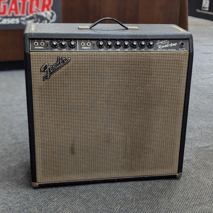 VINTAGE Fender 1966 Super Reverb 4x10 Tube Guitar Combo Amp