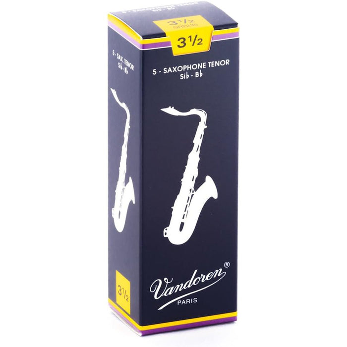 Vandoren SR2235 Tenor Saxophone Reeds, 3.5, Box of 5